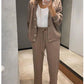 🍁Women's Knitted Buttoned Jacket and Pants Two-piece Set