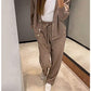 🍁Women's Knitted Buttoned Jacket and Pants Two-piece Set