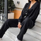 🍁Women's Knitted Buttoned Jacket and Pants Two-piece Set