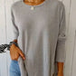 🍁Women’s Casual Long Sleeve Solid Color Button T-Shirt