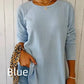 🍁Women’s Casual Long Sleeve Solid Color Button T-Shirt