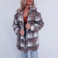 🌸🧥Women’s Teddy Plaid Shacket