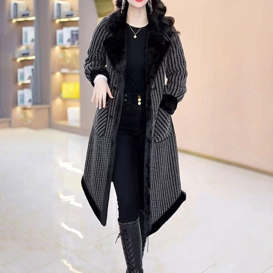 ❄️Winter Specials❄️ 50%OFF Women's Double Breasted Overcoat with Plush Lining