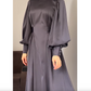 🔥Hot Sale 50% off🔥 Women's Long Sleeve Tie Waist Pleated Dress