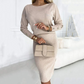 🎉Seasonal Sale - 50% OFF🎉Women’s Ribbed Knit Top ＆ Skirt Two-Piece Set