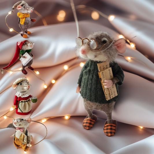 🎄Hot Sale 50% off❄️ Cute needle felt mouse for decoration