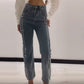 👖✨Women's Jeans With Shiny Rhinestones And Chic Slit✨