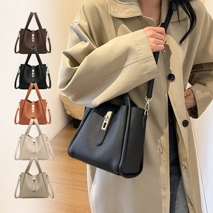 💖Women's Large Capacity Faux Leather Bucket Bag