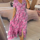 💃End of Season Sale 55% OFF🔥 Print-cozy v-neck long-dress