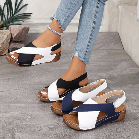 🔥Hot Sale 50%OFF 🏖️- Women's Ultra Comfortable Slope Heel Orthopaedic Sandals