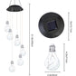 Colorful LED Solar-Powered Light Bulb Wind Chimes
