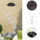 Colorful LED Solar-Powered Light Bulb Wind Chimes