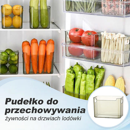 Box for storing food on the refrigerator door