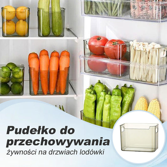 Box for storing food on the refrigerator door