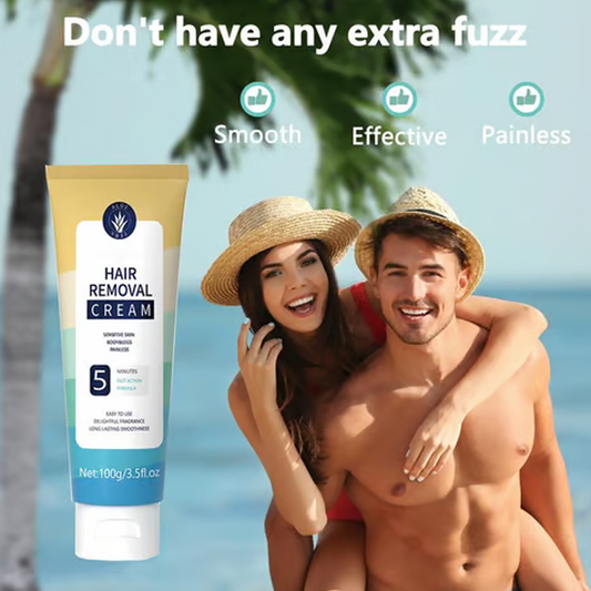 🌿Painless Full Body Hair Removal Cream for Men & Women– Skin-friendly for all areas🌿