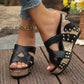 Wedge sandals with platform and comfort for women