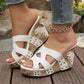 Wedge sandals with platform and comfort for women
