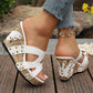 Wedge sandals with platform and comfort for women