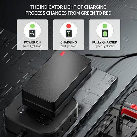🔋 BUY 2 GET 1 FREE! ⚡ Universal High-Efficiency Lithium Battery Charger Adapter – Fast Charging, Overcharge Protection & LED Indicator 🔌