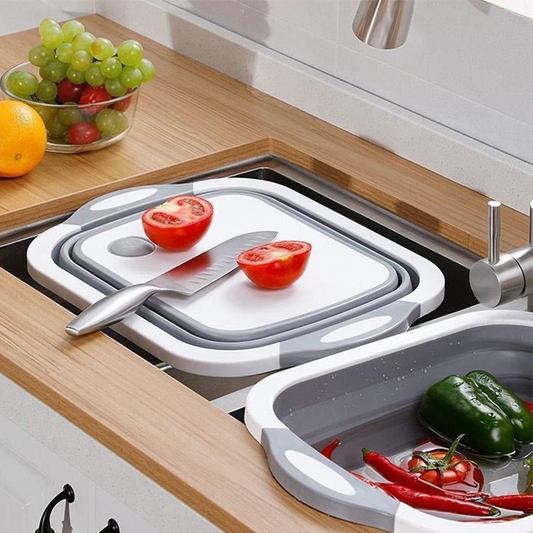 3-in-1 Collapsible Cutting Board & Colander
