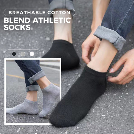 🎁 Breathable Cotton Blend Athletic Socks  (100% off)