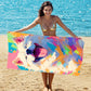 2-in-1 Printed Beach Towel Backpack