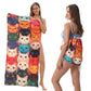 2-in-1 Printed Beach Towel Backpack