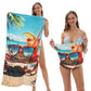 2-in-1 Printed Beach Towel Backpack