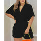 Summer Casual Elastic Waist Romper Shorts