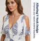 👗 50% OFF NOW! 🌞Cold Shoulder Tropical Print Split Maxi Dress