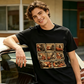 "Punch" Monkey Graphic Oversized T-Shirt
