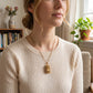 Vintage Tarot Locket Pendant Necklace