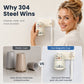 Cute Dog Party Stainless Steel Mouthwash Cup for Couples