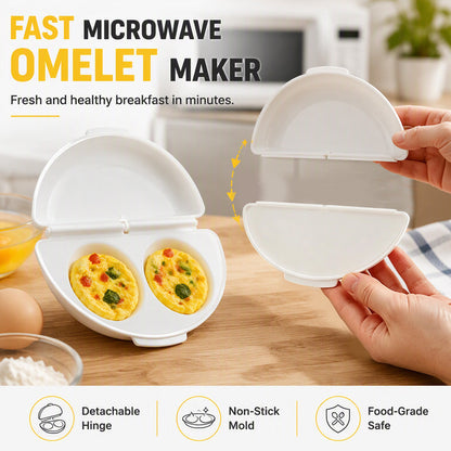 💞50K+ SOLD! 🍳Microwave Omelet Cooker – 2-in-1 makes omelets & egg cups in minutes