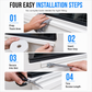 🌧️ RV Rain Gutter Drip Rail Trim – 25ft Flexible PVC Water Deflector