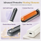 Portable Cordless Mini Hair Straightener Brush USB Rechargeable Electric Heated Styling Comb for Bangs and Curling